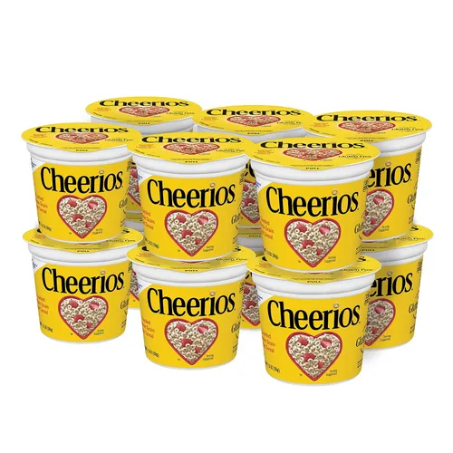 Miniatura 3 de Original Cheerios Heart Healthy - Vaso de cereales (paquete de 12) y cereal saludable Cheerios Heart, cereales sin gluten con avena integral
