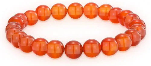 Miniatura 100 de Crystal Vibe Pulseras de cuentas de 0.315 in para mujeres y hombres, pulseras de cristal con piedras preciosas naturales, tamaño elástico ajustable