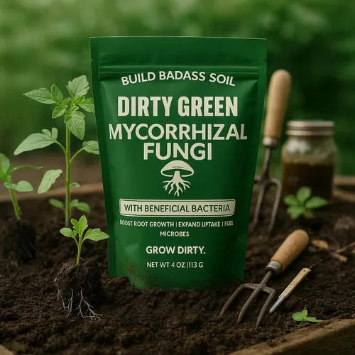 Miniatura 2 de Dirty Green Inoculante de hongos micorrícicos y bacterias beneficiosas de mezcla de microbios – 4 onzas en polvo, 1000 esporas/g, potenciador