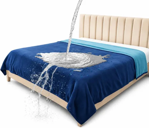 Miniatura 11 de Bedding Aid-Manta de franela impermeable para la intimidad de la cama, manta para momentos de amor y placer para adultos, 100% a prueba de fugas