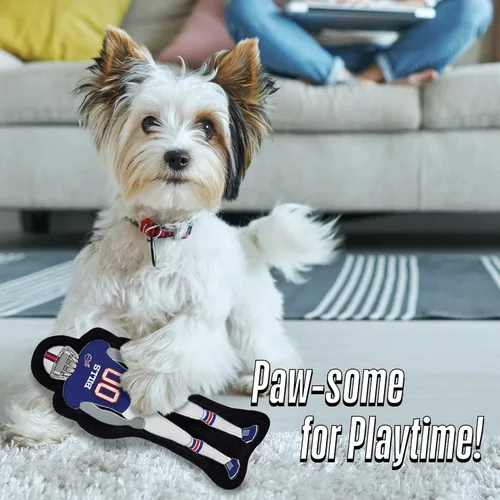 Miniatura 2 de Juguete para perros The 1st Ever Tough but Smooth NFL Buffalo Bills Football Athletes Player Tough Pet Toy. Un juguete para perros de alta calidad