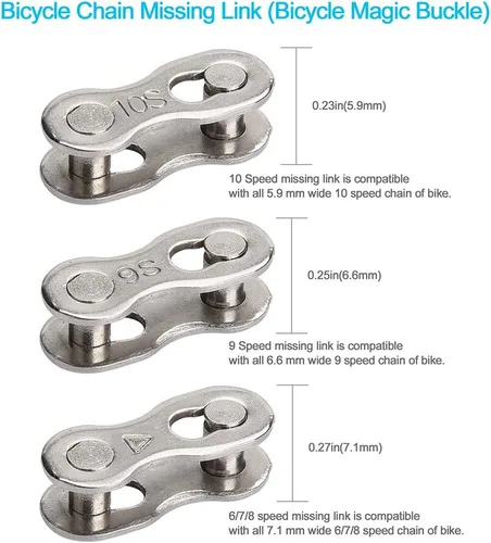 Miniatura 8 de Alicates de eslabones de bicicleta + herramienta divisora de cadena + comprobador de cadena + 3 pares de eslabones faltantes de bicicleta, abridor