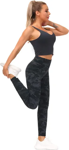 Miniatura 5 de The GYM People - Leggings de entrenamiento con control de abdomen y bolsillos pantalones de yoga atléticos de cintura alta para mujeres que corren