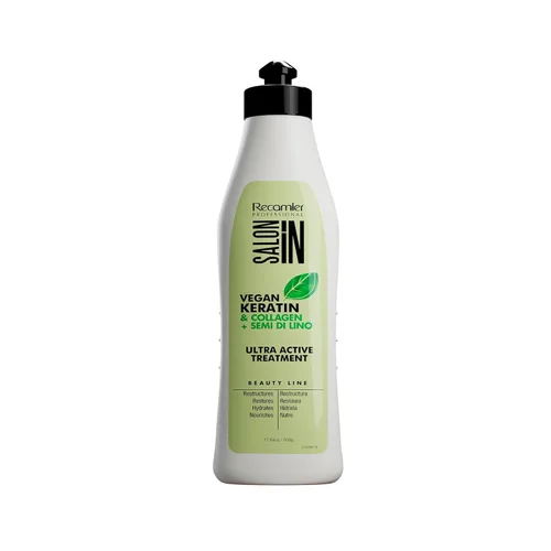 Miniatura 7 de Salon In by Recamier - Tratamiento sin enjuague de queratina vegana Tratamiento sin enjuague para el cabello con queratina vegana y colágeno