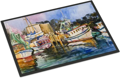 Miniatura 15 de Caroline's Treasures JMK1017JMAT - Tapete de caza de rana garza azul, 24 x 36 pulgadas, tapete para puerta delantera, interior y exterior