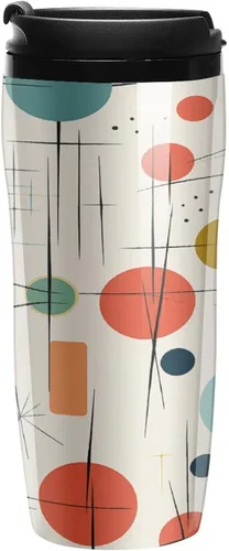 Miniatura 9 de Taza de café moderna de mediados de siglo, taza de viaje para café caliente, reutilizable, tazas de café helado, taza de café con doble aislamiento