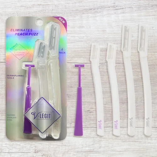 Miniatura 8 de Dermaplaning Tools - Maquinilla de afeitar facial exfoliante Dermaplane para mujeres y hombres afeitadora para exfoliar refrescar la piel Peach Fuzz