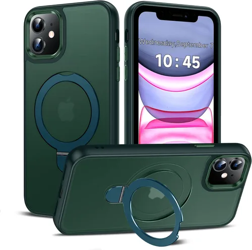 Miniatura 68 de LeYi para iPhone-13 Funda/iPhone-14 Fundas: con soporte para MagSafe i Phone 13Funda con anillo magnético iPhone14 iPhone13 Cubierta Funda para Negro