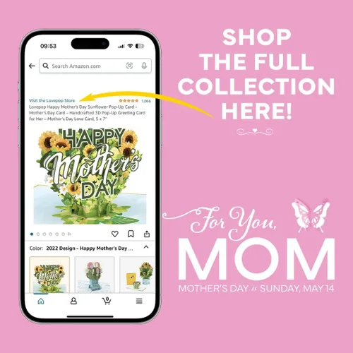 Miniatura 8 de Lovepop Tarjeta emergente para el día de la madre para ella, tarjetas de felicitación 3D para mamá, esposa, mujeres, las mejores hijas hacen las Las
