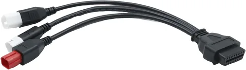 Hoypeyfiy Cable adaptador de diagnóstico OBD2, repuesto para Yamaha Kline Euro5 reemplazo de motocicleta para Moto Guzzi reemplazo para Piaggio 16