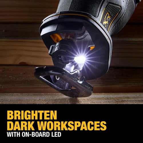 Miniatura 2 de DEWALT Sierra recíproca MAX* de 20 V, inalámbrica, disparador variable de 2 dedos, abrazadera de hoja sin llave, solo herramienta (DCS382B)