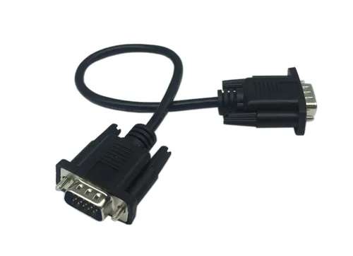Miniatura 5 de CERRXIAN 1 pie VGA SVGA 15 Pin HD15 macho a macho adaptador de video Monitor Cable para PC portátil TV Porjector (mm)