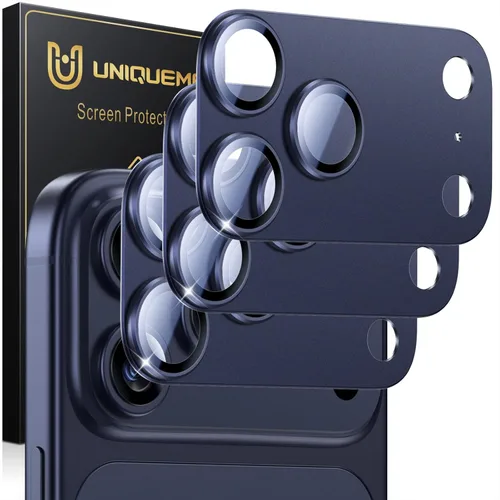 Miniatura 29 de UniqueMe para Paquete de 3 Protectores de Lente de Cámara para iPhone 15 Pro/iPhone 15 Pro Max, [Protección contra Caídas] [Compatible con Fundas]