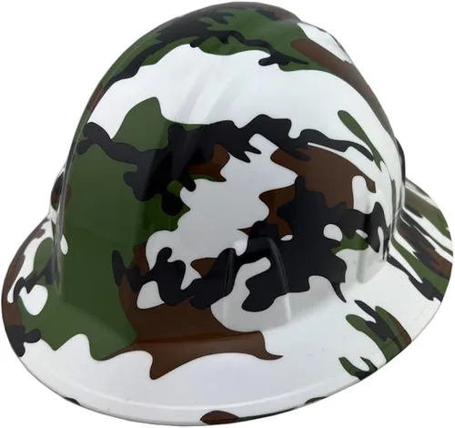 Miniatura 13 de Texas America Safety Company Casco de seguridad con visera completa, diseño patriótico hidroimpreso, con suspensión de 4 puntos y bolsa Primera