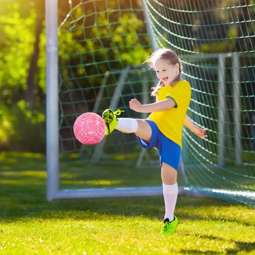 Miniatura 4 de Picador Size 3 Soccer Ball Pink Soccer Balls for Kids Ages 3-6 6-8 8-10 Boys Girls Sports Training & Outdoor Play with Pump Gift