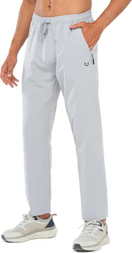 NORTHYARD Pantalones deportivos para correr para hombre, pantalones de gimnasio ligeros, pantalones de correr con dobladillo abierto