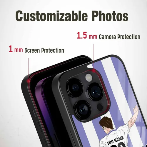 Miniatura 3 de Fundas de teléfono con número de nombre personalizado para iPhone 11 12 13 14 15 16 17 Pro Max Plus Mini Xr Xs para Samsung S20 S21 S22 S23 S24 S25