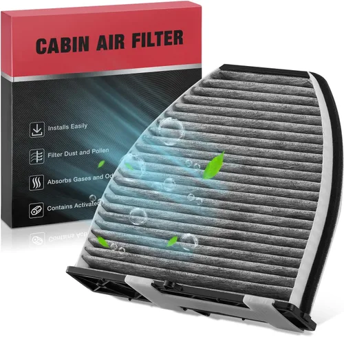 BDFHYK 49357 Filtro de aire de cabina con carbón activado compatible con Mercedes-Benz AMG GT, C180, C200, C250, C300, C350, CLS350, CLS400, CLS500,
