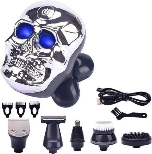 Miniatura 2 de Afeitadoras de cabeza para hombres calvos, afeitadoras eléctricas para hombres, afeitadora de calavera, afeitadora de 5 cuchillas recargable por