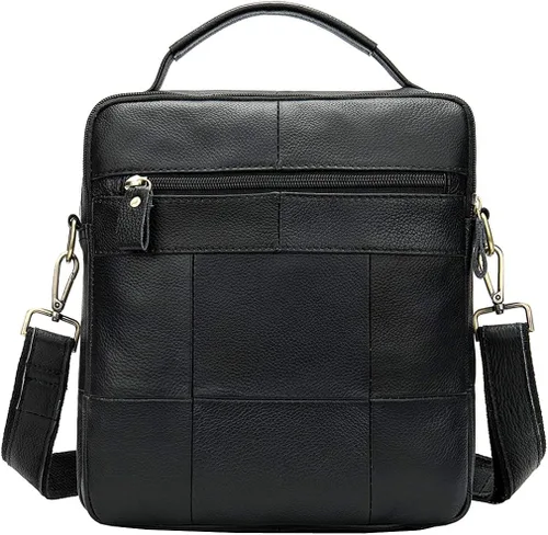 Miniatura 3 de Bolso de hombro pequeño de cuero para hombres y mujeres, para viajes al aire libre, negocios