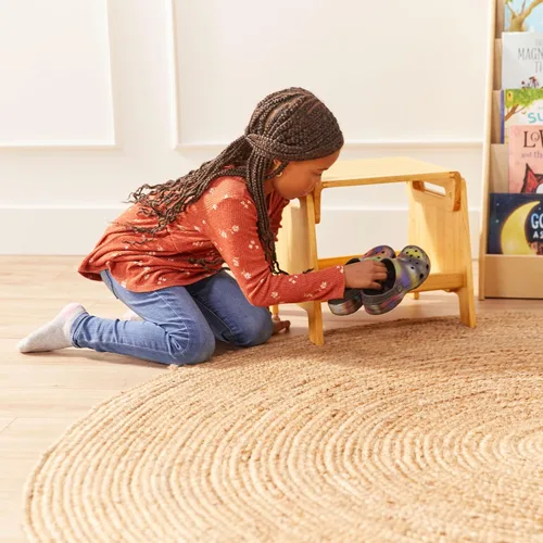 Miniatura 10 de ECR4Kids Taburete para sentarse o escalonar, muebles para niños, miel
