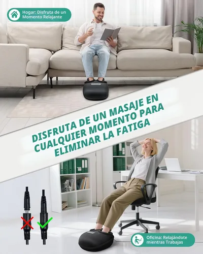 Miniatura 3 de Medcursor máquina masajeadora de pies con calor, rodamiento, amasado profundo, masajeador de pies shiatsu para proporcionar alivio del dolor, pies