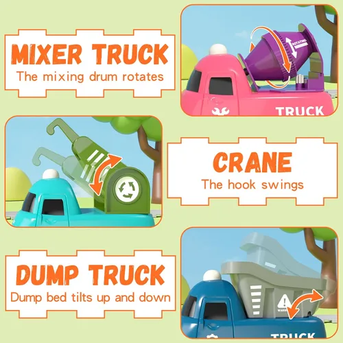 Miniatura 3 de Juego de tren eléctrico para niños pequeños, juguetes de tren magnético con luz y música, juego de pista de tren para niños pequeños de 3 a 5 años