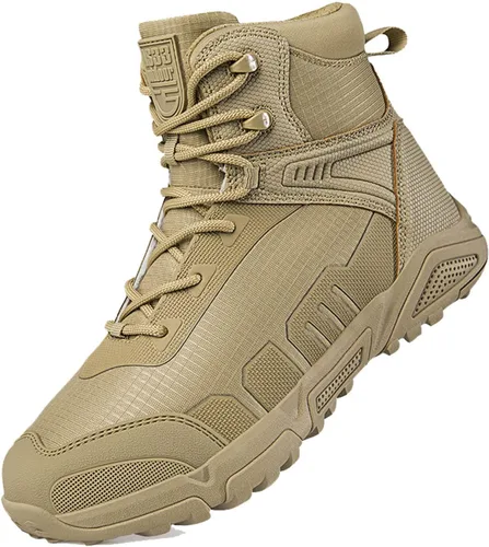 Miniatura 8 de Botas de senderismo ligeras para hombre, botas de caza, botas de trabajo, botas tácticas militares, botas de combate para motocicleta