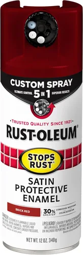 Miniatura 110 de Rust-Oleum 376855 - Pintura en aerosol antióxido personalizada 5 en 1, 12 onzas, color negro mate, (paquete de 1)
