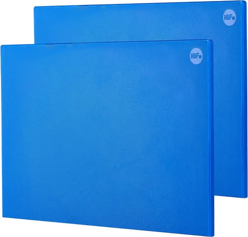 Miniatura 15 de CURTA Paquete de 2 tablas de cortar verdes para cocina, 20 x 14 x 0.5 pulgadas, tabla de cortar comercial de plástico codificado con superficie