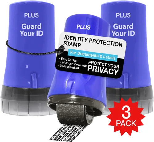 Miniatura 28 de Guard Your ID Advanced Roller 2.0 - Sello de seguridad para prevención de robo de identidad, color azul