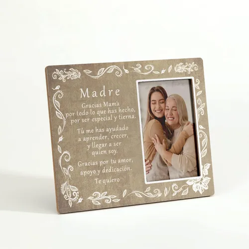 Miniatura 3 de KU-DaYi Marco de fotos para madre, regalo de cumpleaños de mamá y día de la madre de parte de hijo, hija o niños, marco de pared y mesa de 4