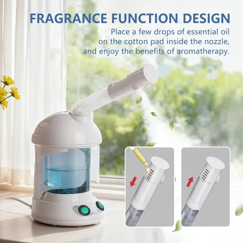 Miniatura 2 de Vaporizador Facial 3 en 1, Vaporizador para el Cabello, Humidificador de Aire con Niebla Caliente Hidratante, Sistema de Hidratación, Atomizador
