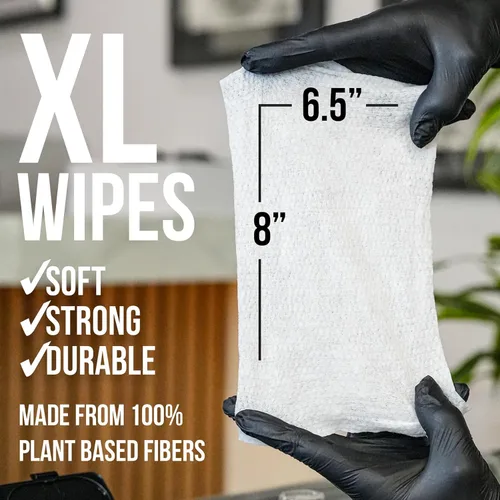 Miniatura 6 de Wipe Outz Toallitas limpiadoras para tatuajes y cuidados posteriores al tatuaje, 8 x 6.5 pulgadas, listas para usar, calmantes, a base de plantas