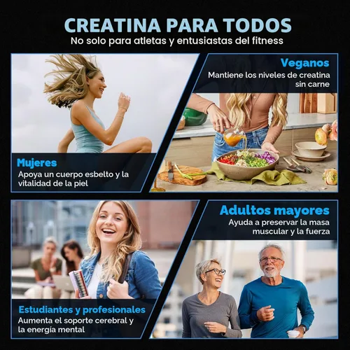 Miniatura 7 de Venture Pal Monohidrato de creatina micronizada 100% pura, creatina sin sabor para mujeres y hombres, vegano, keto, sin gluten, 5 g (5000 mg) por