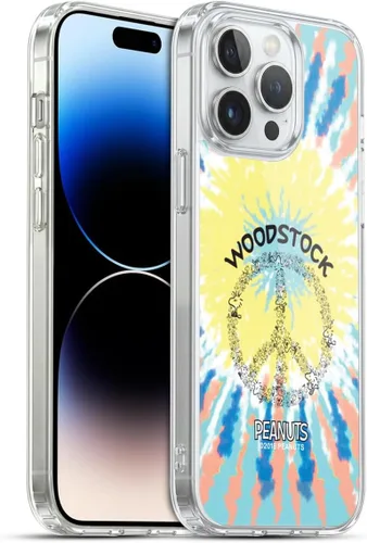 Miniatura 123 de Head Case Designs Funda de gel Woodstock 50th con licencia oficial de Peanuts Snoopy Guitar 1969 [protección de grado militar] compatible con Apple