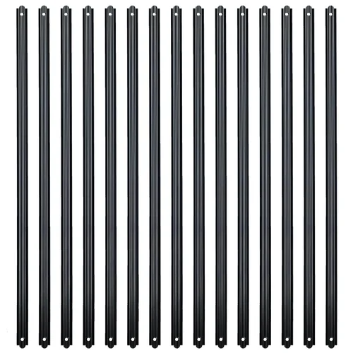 Miniatura 16 de Myard - Balaustres de aluminio de 32-1/4 pulgadas para muebles de barandilla de cubierta con tornillos para cerca de barandilla de montaje frontal