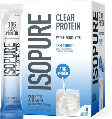 Miniatura 14 de Isopure - polvo de proteína de suero de leche con sabor a fruta ligera refrescante