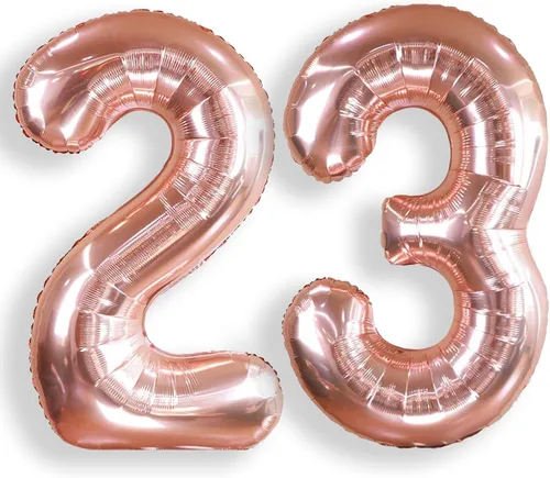 Miniatura 23 de AULE Globos grandes de 40 pulgadas con números 0 azules, globos grandes de números de aluminio, decoraciones de fiesta de cumpleaños de helio