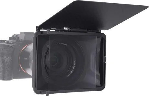 Miniatura 5 de Runshuangyu - Caja de lente mate ligera con abrazadera con bandera superior para cámara DSLR sin espejo, compatible con filtro 4x4, 4x5.65