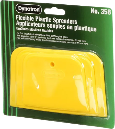 Miniatura 6 de 3M Dynatron, 358, 1 paquete de 3 esparcidores, 4”, 5” y 6”, usados para esparcir rellenos, calafateas, esmaltes y masillas