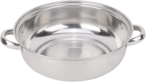 Miniatura 9 de Bollos de vapor Horno 28CM Acero inoxidable sola capa Stockpot Hotpot Vaporizador de alimentos Olla Utensilios de cocina Cocina doméstica