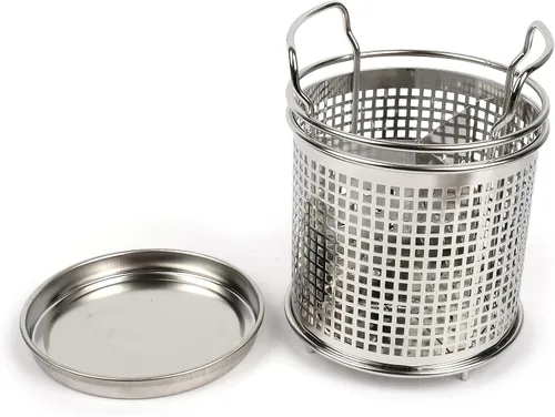 Miniatura 4 de LENITH Soporte redondo para utensilios de cocina de acero inoxidable – Base pesada para estabilidad – Utensilios de cocina con divisor extraíble