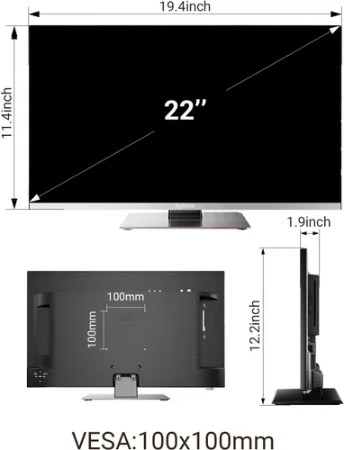 Miniatura 9 de SYLVOX - TV para autocaravanas, TV de 22 pulgadas 12/24V para autocaravanas Full HD 1080P Smart TV, Tienda de aplicaciones incorporada, Soporte WiFi