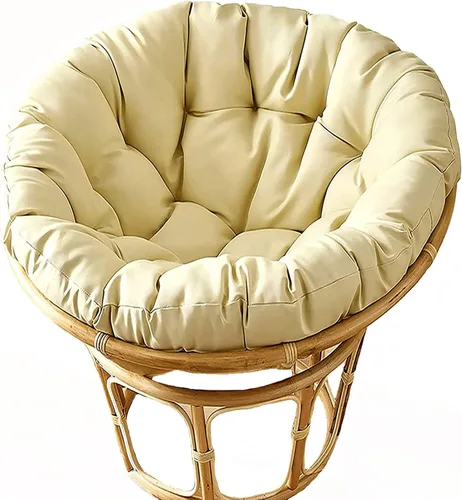 Miniatura 13 de HUHJYUGE Cojín colgante para silla de hamaca de solo 16 x 16 pulgadas, cojín de repuesto impermeable para silla colgante, cesta colgante, cojín