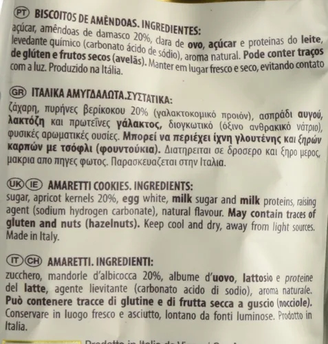 Miniatura 4 de Vicenzi: "Amarettino d' Italia" Galletas Amaretti paquetes de 3.52 onzas (paquete de 4) [Importación italiana]