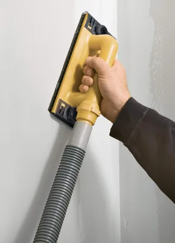 Miniatura 4 de Hyde Tools - Lijadora de mano al vacío 09165 para paneles de yeso libre de polvo con manguera de 6 pies
