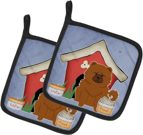 Caroline's Treasures BB2896PTHD - Juego de soportes para ollas de cocina, resistentes al calor, almohadillas calientes para cocinar, hornear, Chow