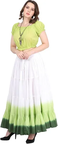 Miniatura 3 de Wevez Falda ATS Tribal Dip Dye de 25 yardas para mujer