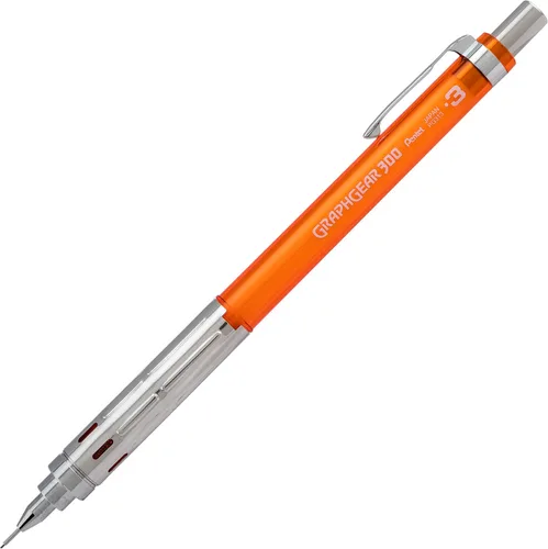 Miniatura 7 de Pentel GraphGear 300 - Lápiz mecánico, caja de 12 lápices, color negro, 0.028 in